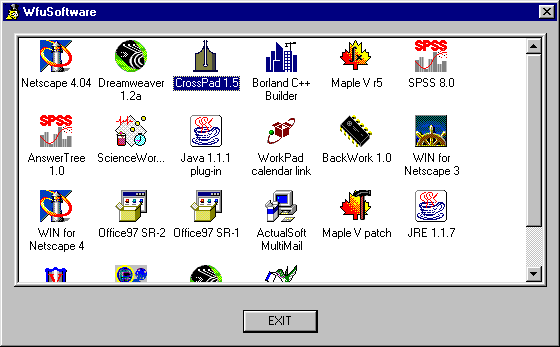 Software Installation Menu